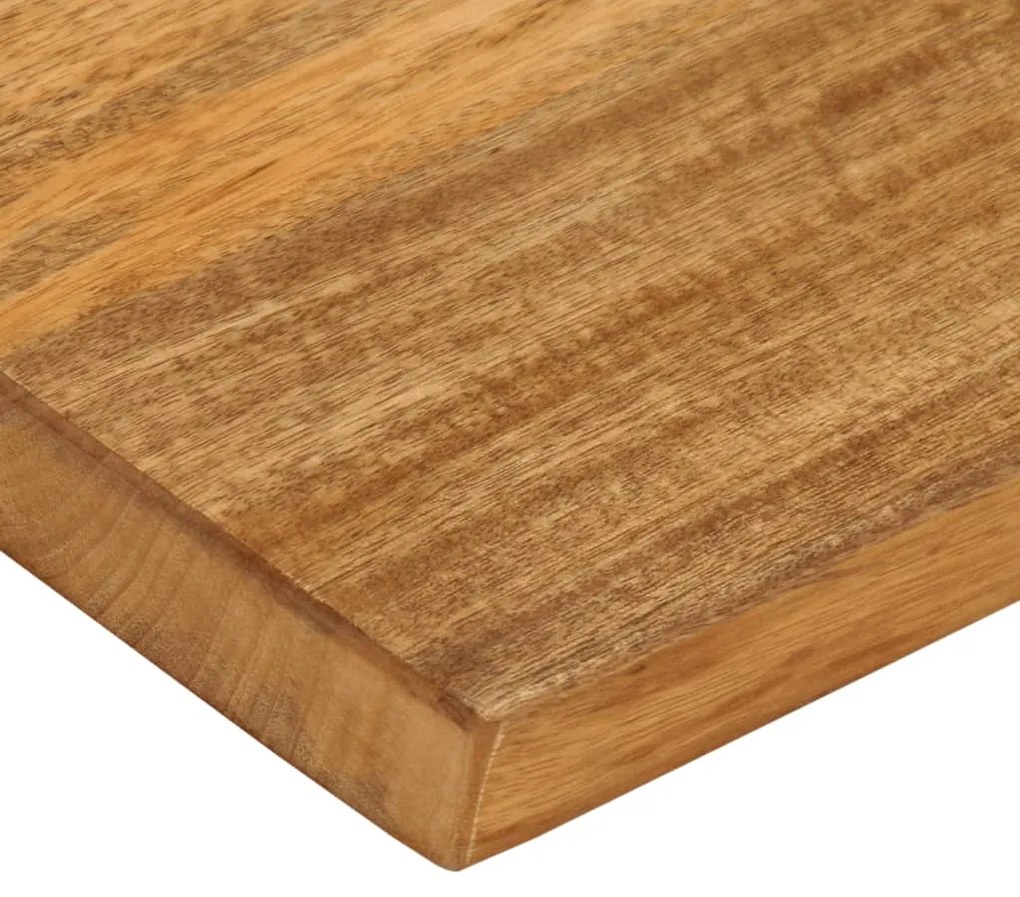 Tampo de mesa c/ borda viva 90x60x2,5 cm mangueira maciça