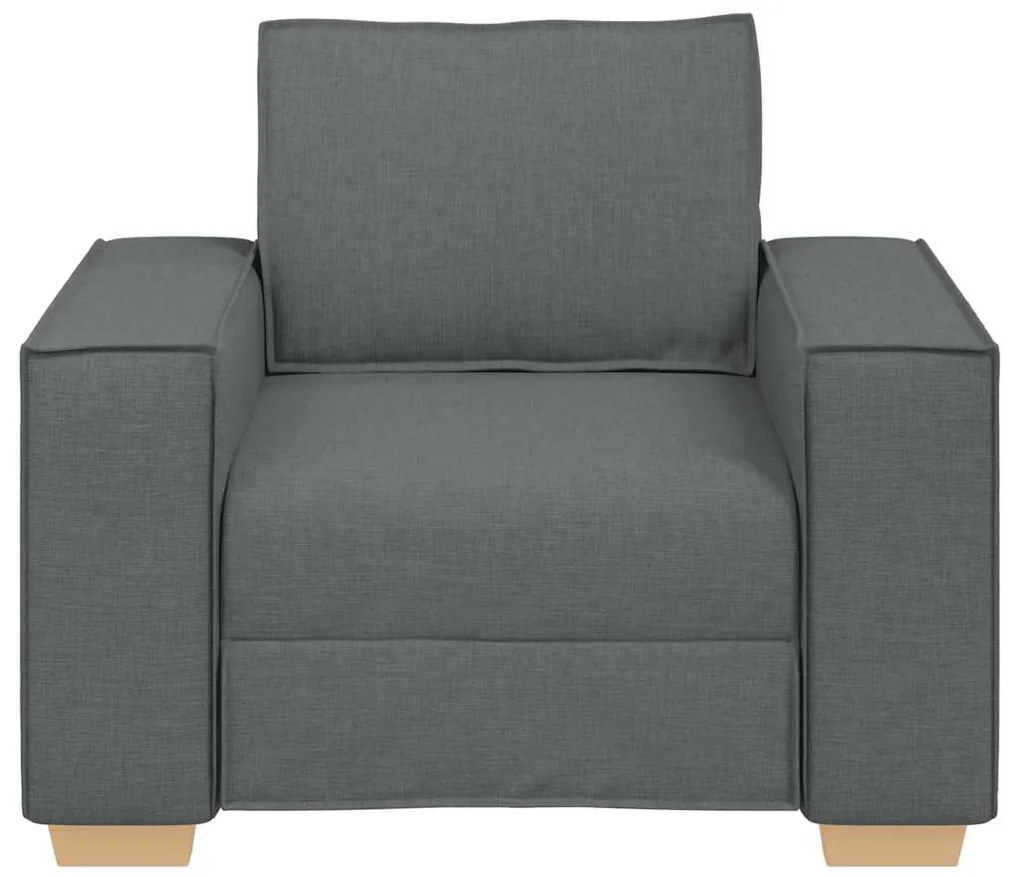 Sofá-cadeira Cinza Escuro 60 cm Tecido