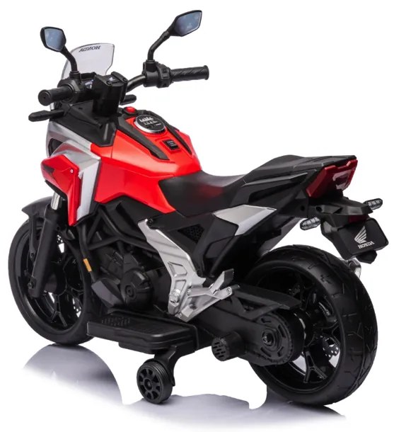 Mora elétrica para crianças 12V Honda NC750X com pneus de borracha Vermelha