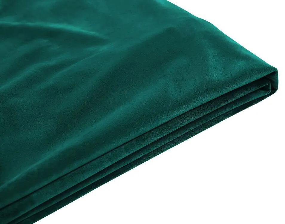 Capa de estrutura de cama em veludo verde escuro 180 x 200 cm FITOU Beliani