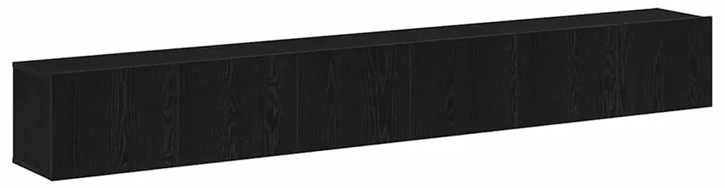 Conjunto de Estante para TV - 3 Peças em Madeira Preta