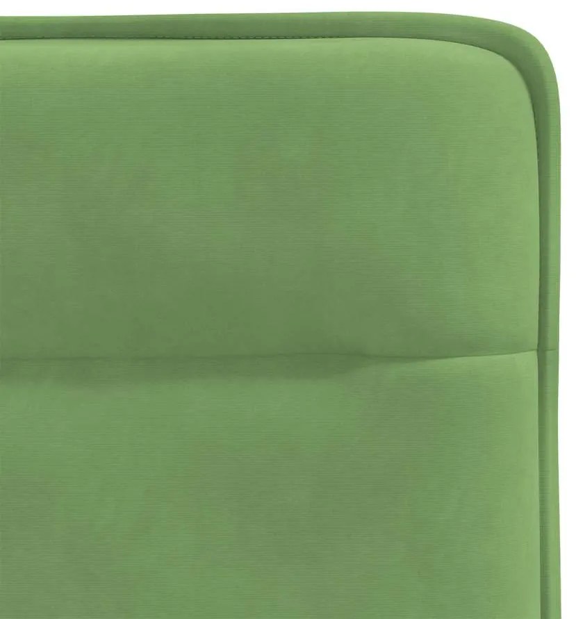 Cadeiras de jantar 6 pcs veludo verde-claro