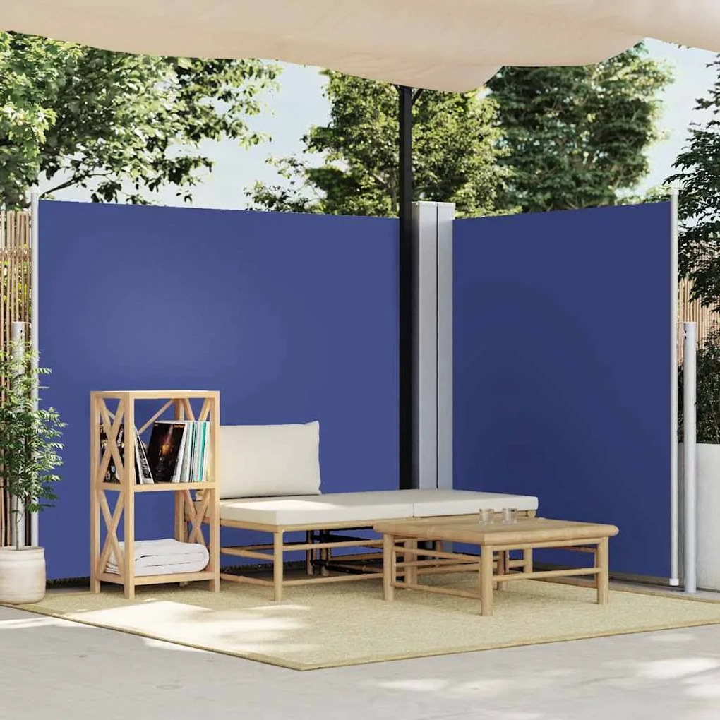 vidaXL Toldo lateral retrátil 170x600 cm azul
