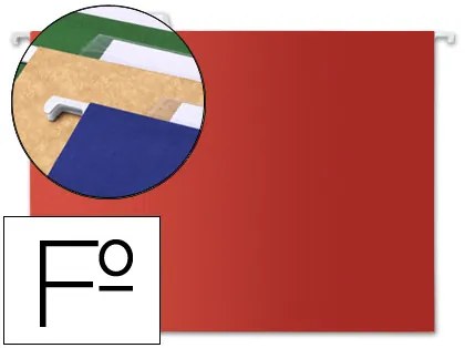Capas de Suspensão Folio Kraft Vermelho