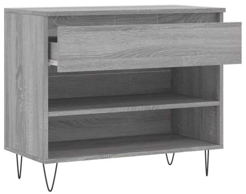 Sapateira 70x36x60 cm derivados de madeira cinzento sonoma
