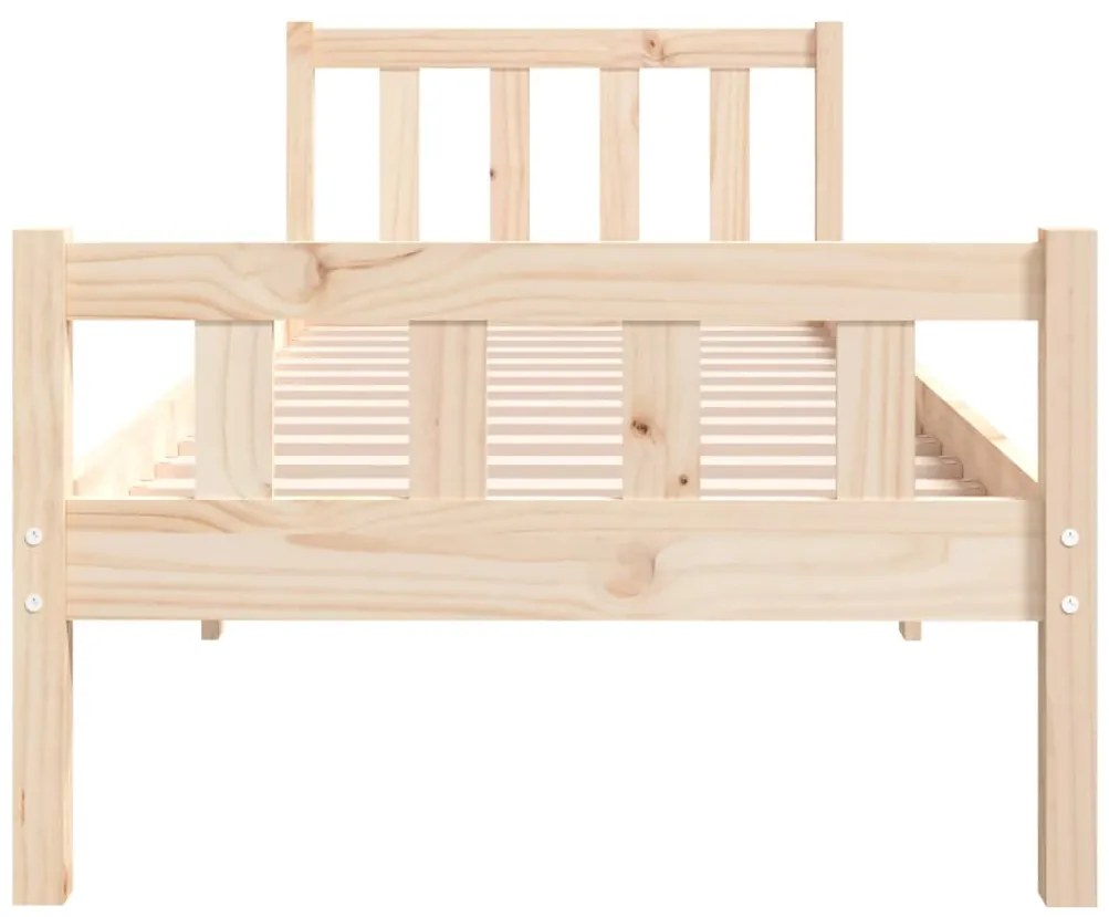Estrutura de cama solteiro 90x190 cm madeira maciça