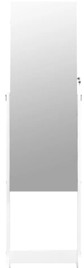 Móvel para joias independente espelhado 42x38x152 cm branco