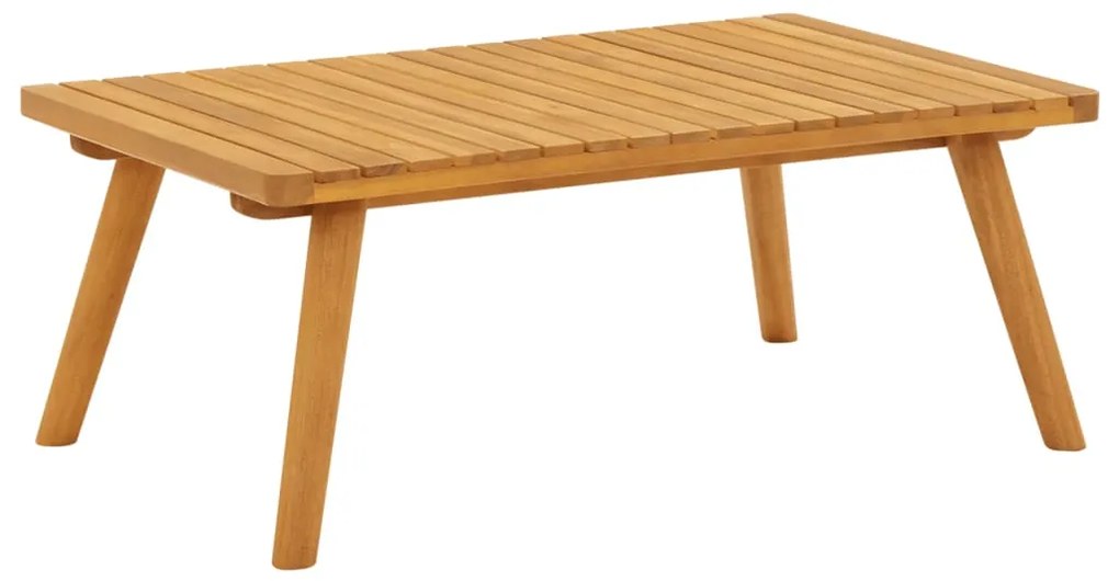 6 pcs conjunto lounge de jardim com almofadões acácia maciça