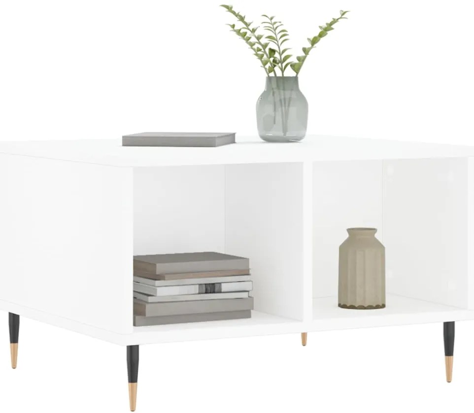 Mesa de centro 60x50x36,5 cm derivados de madeira branco