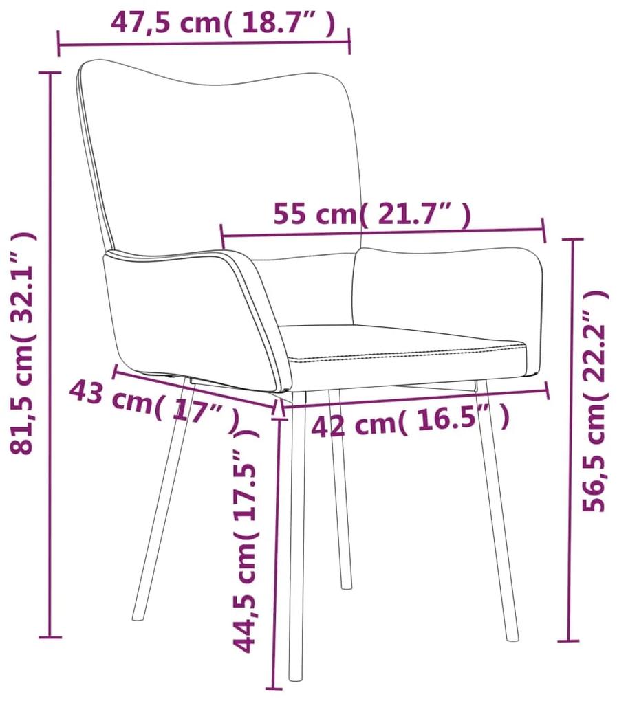 Conjunto de 2 Cadeiras Tana em Veludo - Creme - Design Moderno