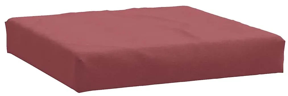 Almofadões de paletes 2 pcs mesclado tecido vermelho tinto