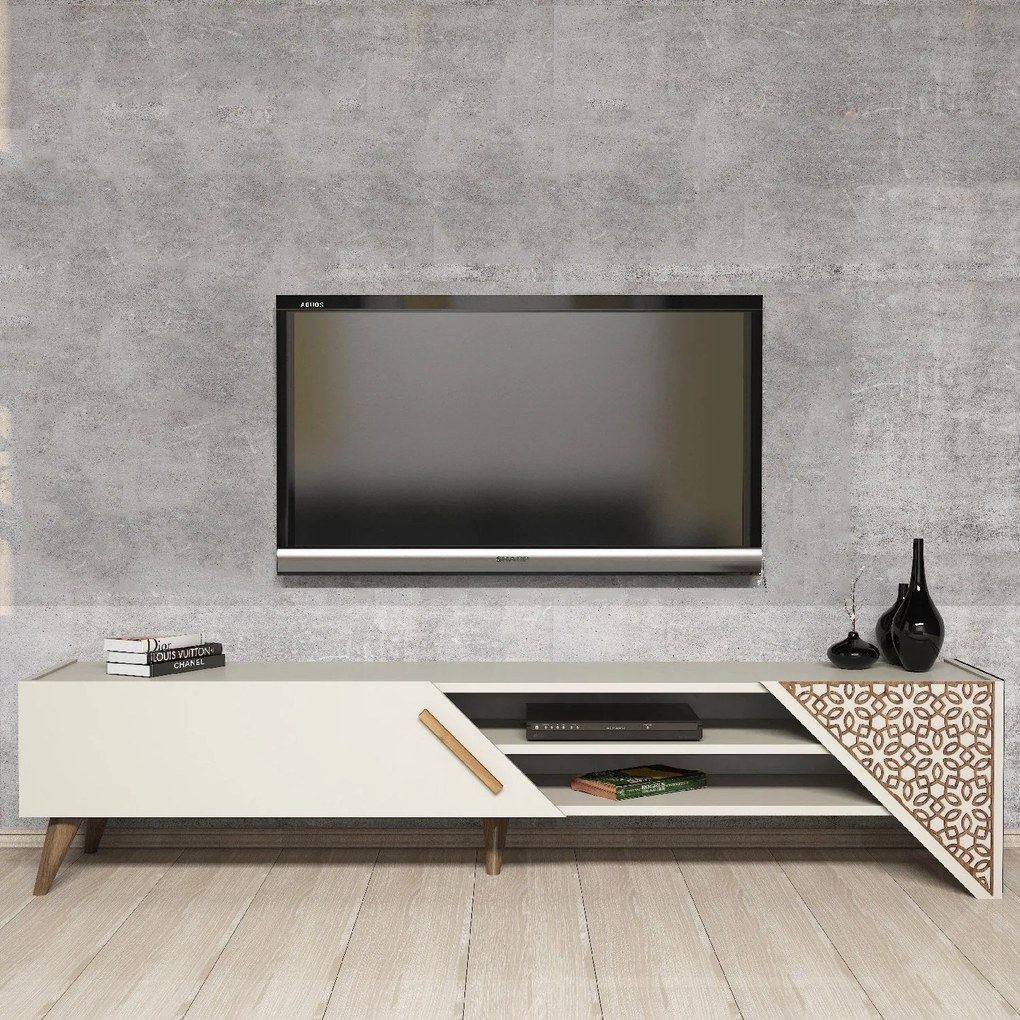 Móvel TV Beril – Creme – 180x37x40 cm