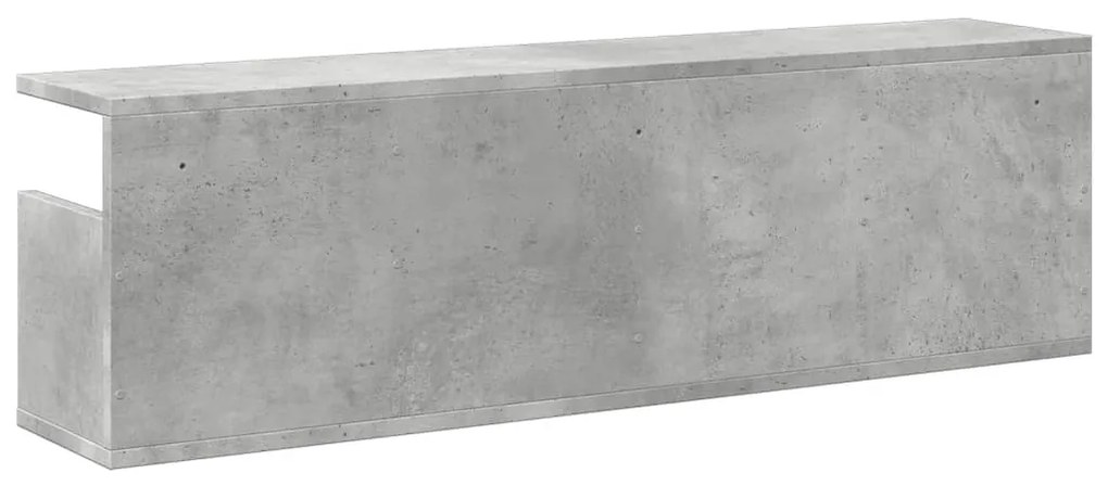 Armário de parede 100x20x30 cm deriv. madeira cinzento cimento