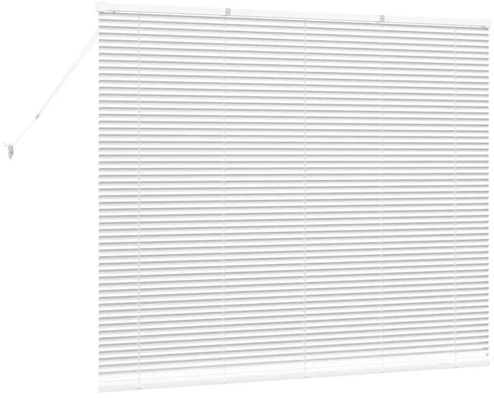 Persiana de Janela com cortinas Outros Manual Branco 80 x 130 cm Alumí