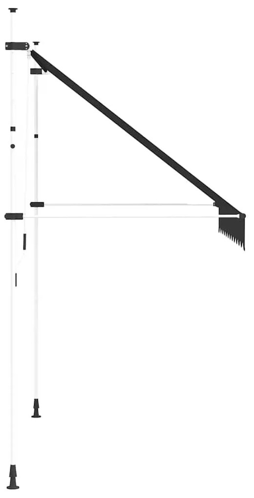 Toldo retrátil manual 250 cm antracite