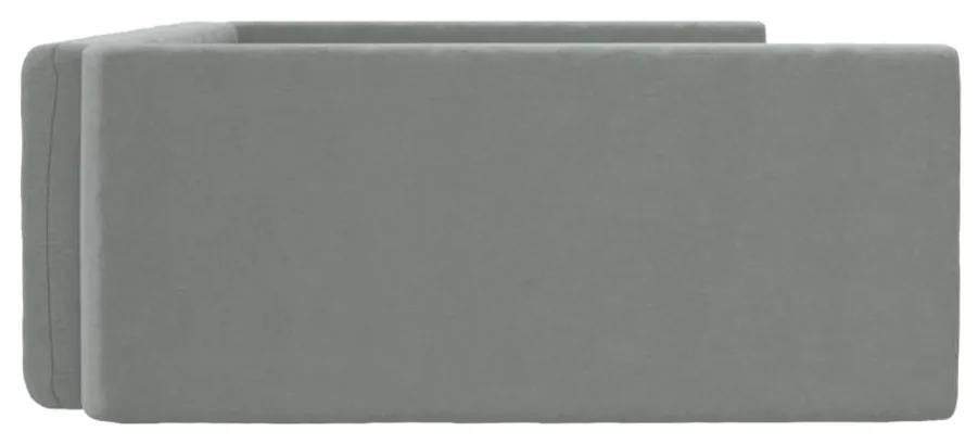 Cama/ninho bagageira de carro 70x45 cm aspeto linho cinza-claro