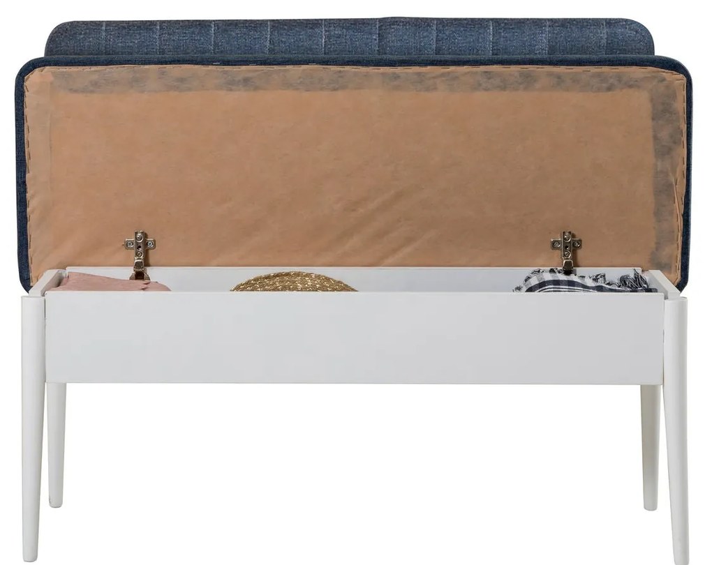 Banco Vina – Branco/Azul Escuro – 110 cm x 85 cm x 40 cm