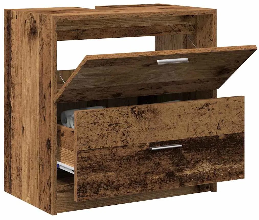 gabinete para pia Madeira Antiga 59x37x59 cm Madeira Industrializada