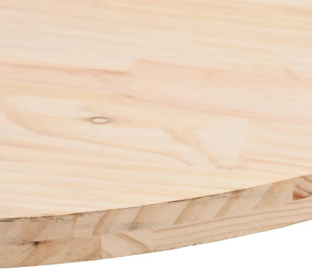 Tampo de mesa oval 60x30x2,5 cm madeira de pinho maciça