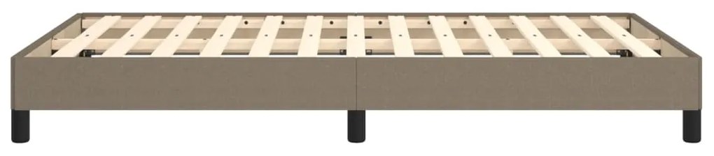 Estrutura de cama sem colchão 120x190cm tecido cinzento