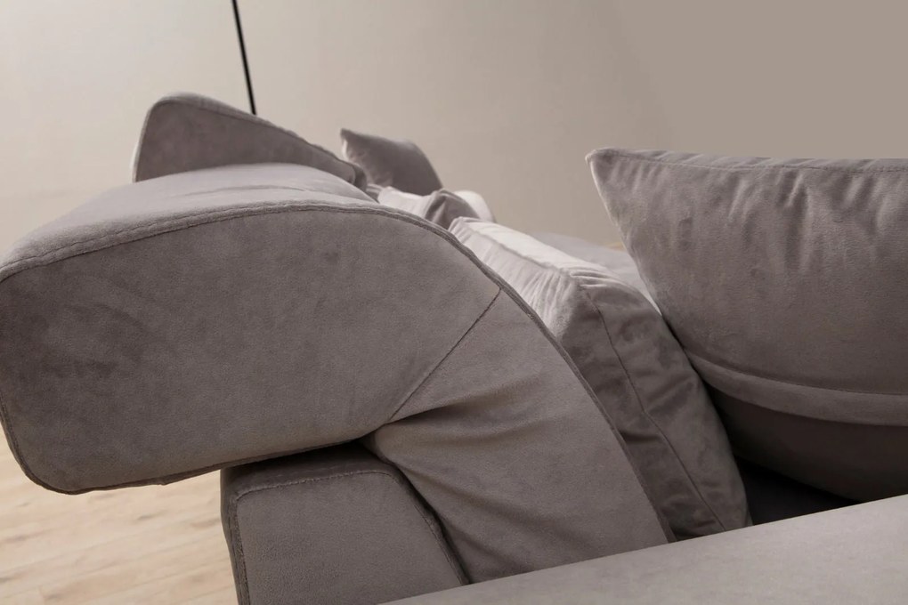 ****
Sofá de Canto Frido – Cinzento Claro – 190 cm x 304 cm
**