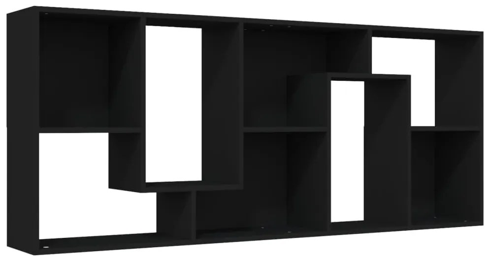 Estante 67x24x161 cm derivados de madeira preto