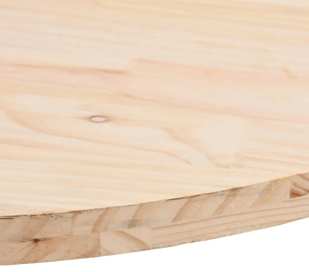 Tampo de mesa oval 70x35x2,5 cm madeira de pinho maciça