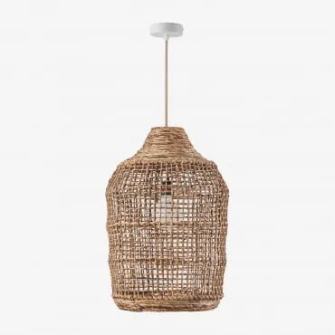 Lâmpada De Teto Suspensa Arantxa Natural - Branco & Ø38 Cm - ↑55 Cm Arantxa - Sklum