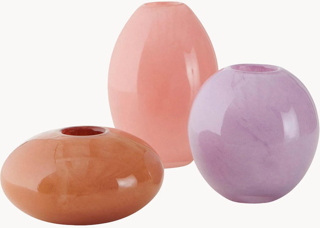 Jarras de vidro Triplet, conjunto de 3