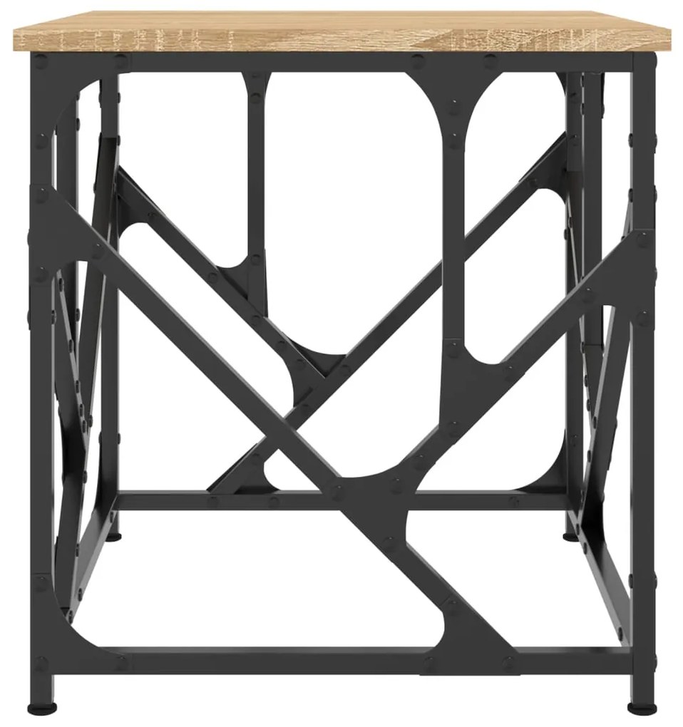 Mesa de centro 45x45x47,5 cm derivados madeira carvalho sonoma