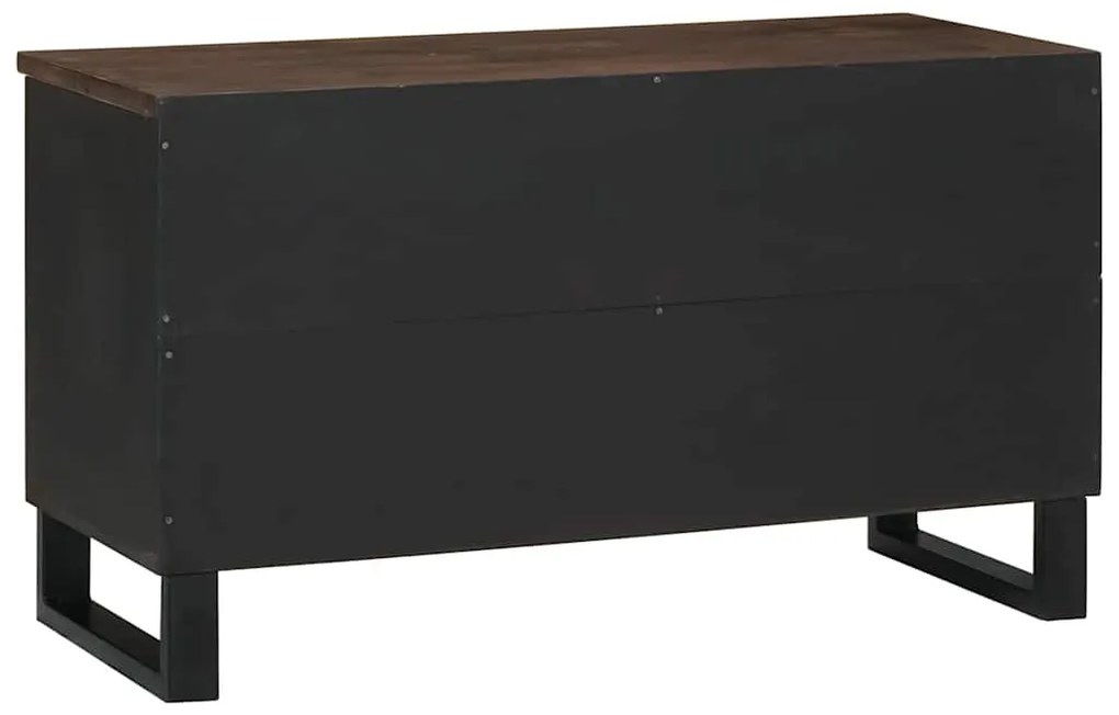 Armário de TV - 80x33,5x46 cm, Feito de Madeira Sólida e MDF.