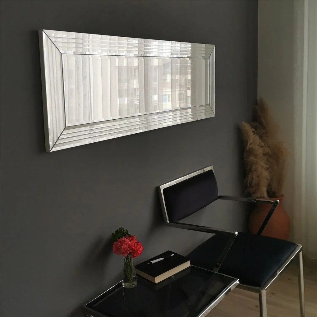 Espelho A301D – Prateado – 120x40x2,2 cm