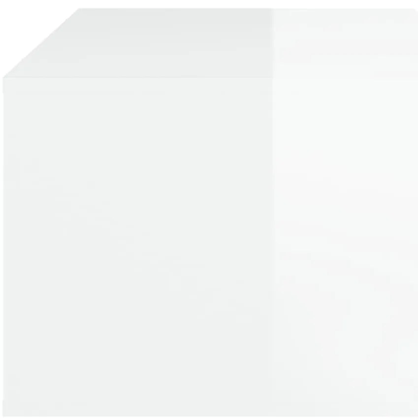 Mesa de centro 100x50,5x35cm derivados madeira branco brilhante