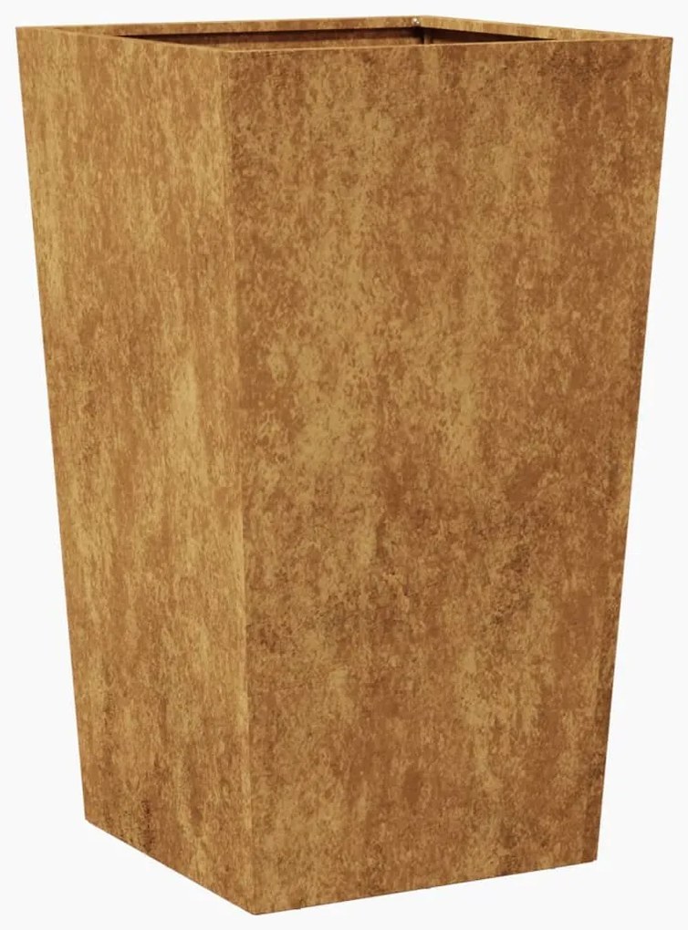 Garden Planter 45x45x75 cm aço resistente às intempéries