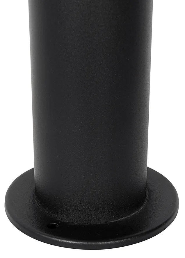 Candeeiro de poste moderno exterior preto 45 cm IP44 - Rox