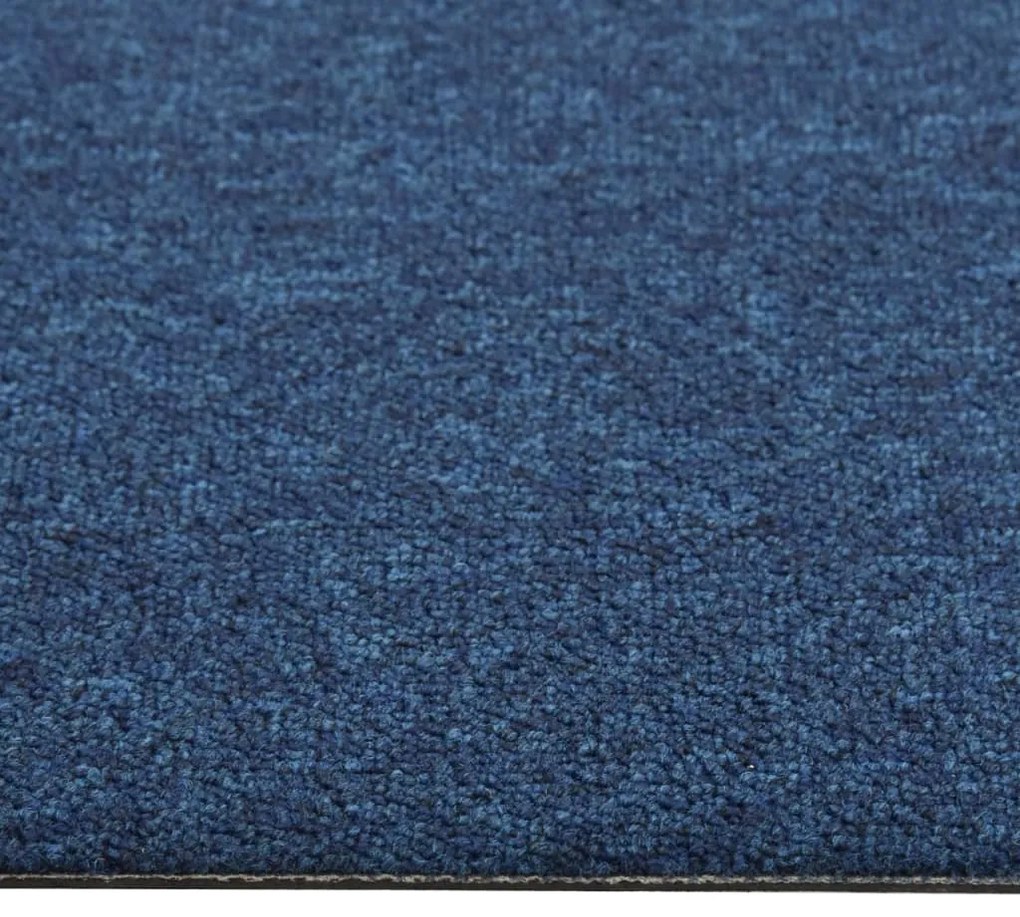Ladrilhos carpete para pisos 20 pcs 5 m² 50x50 cm azul-escuro