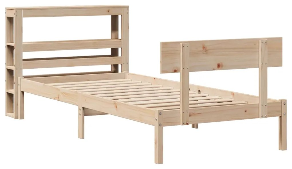 Cama sem colchão 90x200 cm madeira de pinho maciça
