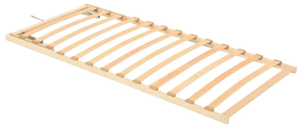 Estrado de ripas com 13 ripas cabeceira ajustável 90x200 cm