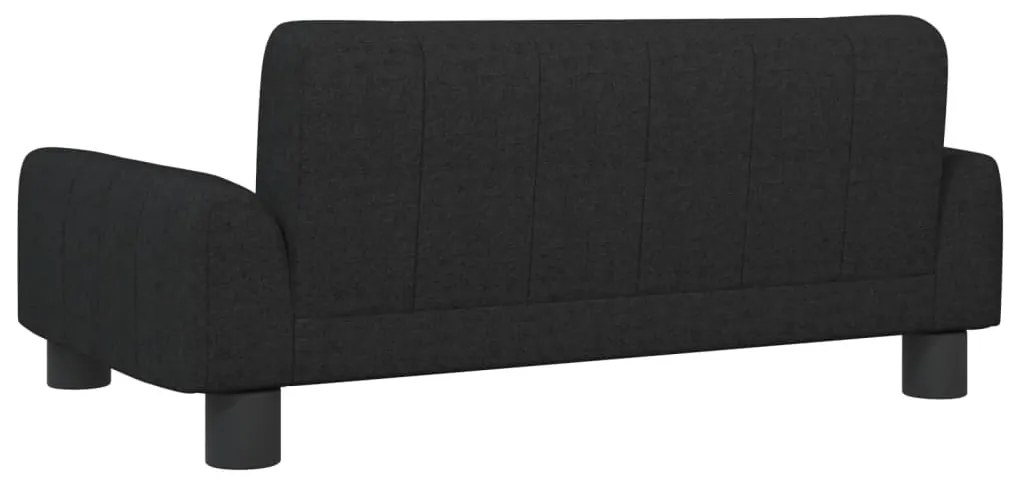 Sofá infantil 70x45x30 cm tecido preto