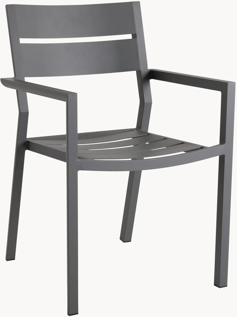 Cadeiras de jardim com braços Delia, conjunto de 2