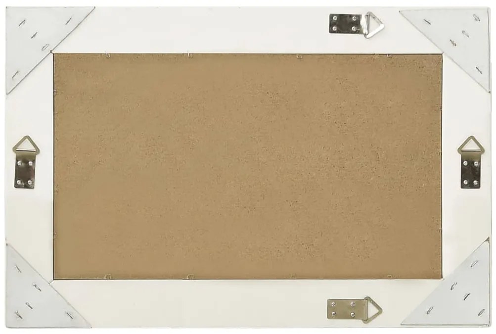 Espelho de parede estilo barroco 60x40 cm branco