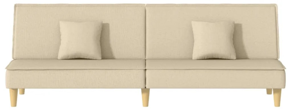Sofá-cama tecido creme