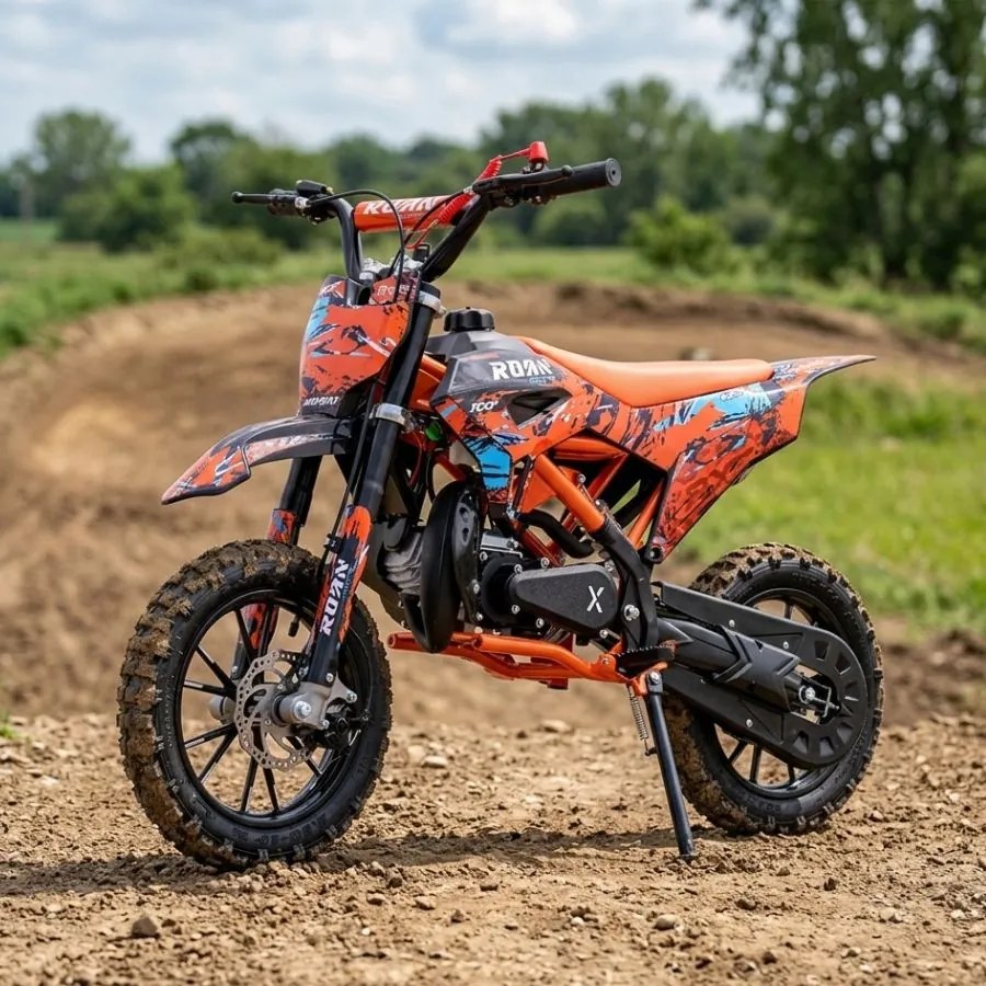 MINI MOTO PARA CRIANÇAS MiniCross Roan RXF 49cc 4.5CV Laranja