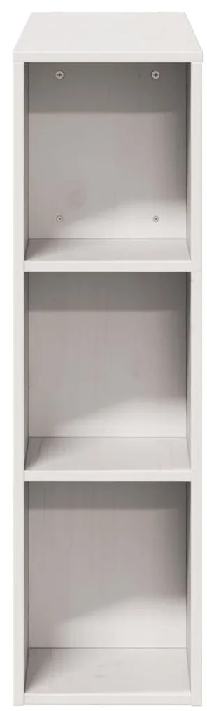 Cabeceira com arrumação 100 cm madeira de pinho maciça branco