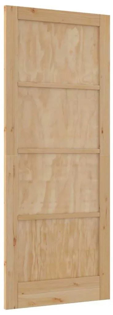 Porta Interior 'ORKDAL'86x211x4 cm de Madeira Sólida de Pinho