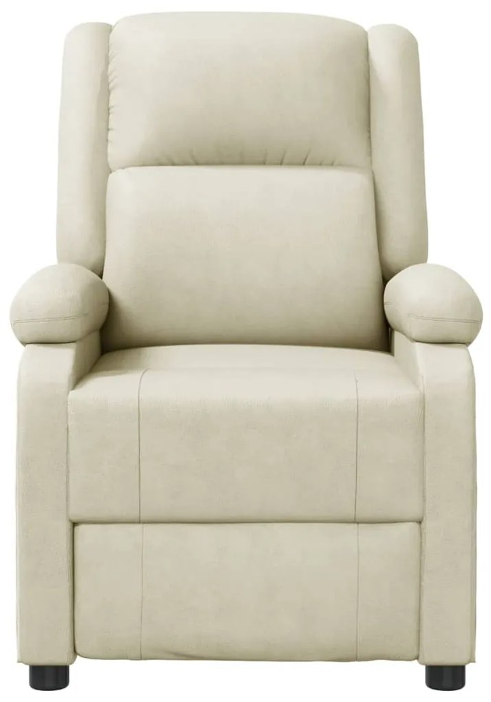 Cadeira de massagens couro artificial branco nata
