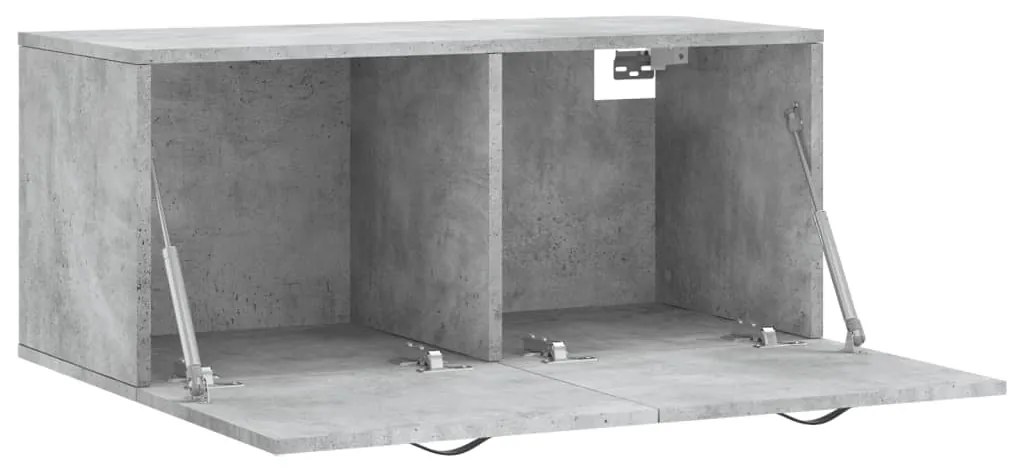 Armário parede 80x36,5x35 cm derivados madeira cinzento sonoma