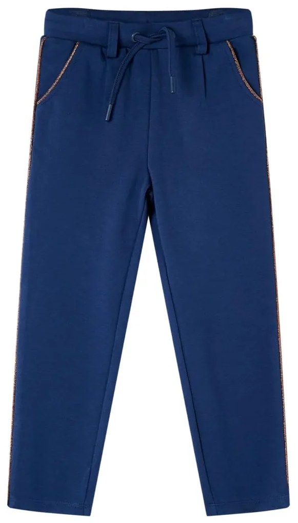 Calças de criança com cordão azul-marinho 92