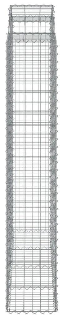 Cestos gabião arqueados 6pcs 200x50x220/240cm ferro galvanizado