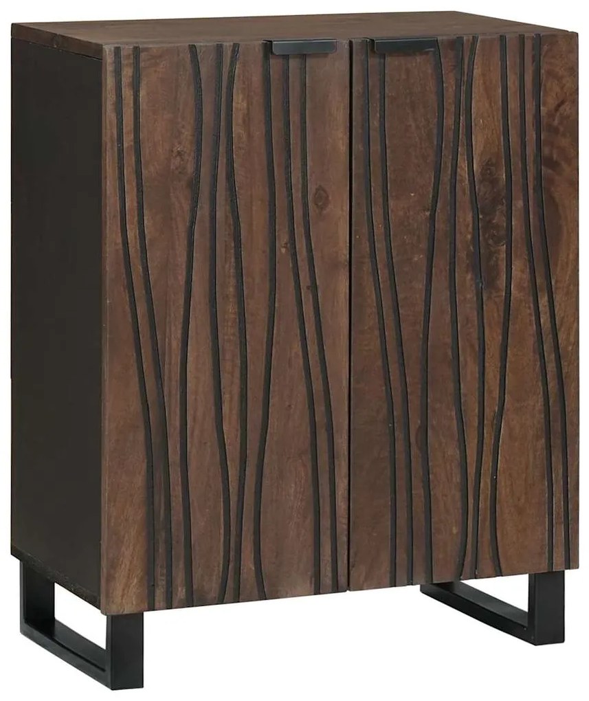 vidaXL Buffet Castanho 60 x 33.5 x 75 cm Madeira de mangueira maciça